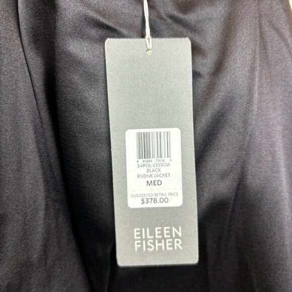 Eileen Fisher jacket/coat, size Medium, ramie, zipper, stretch, dressy, office - Picture 11 of 15